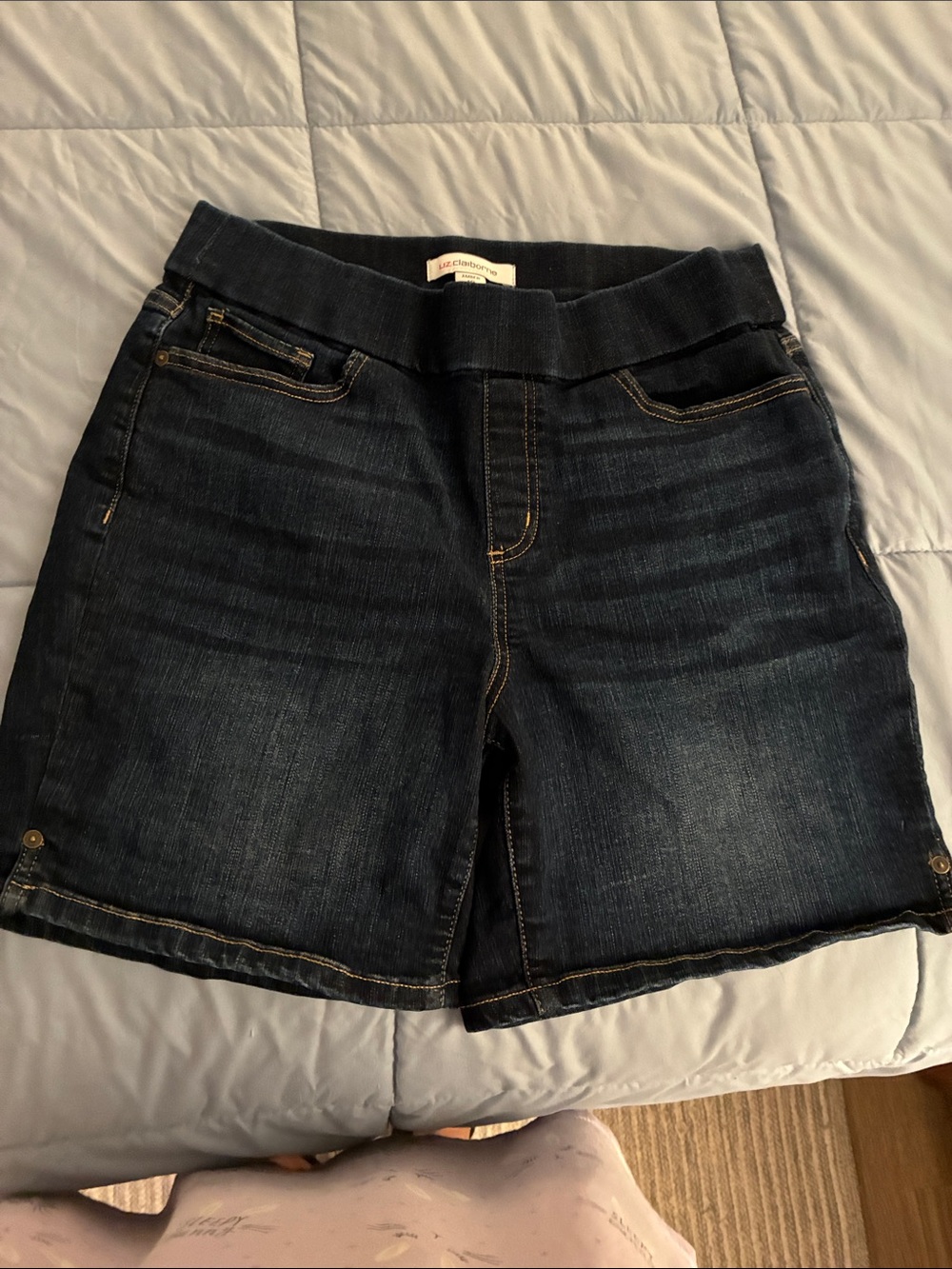 Liz Claiborne Dark Blue Denim Jean Shorts